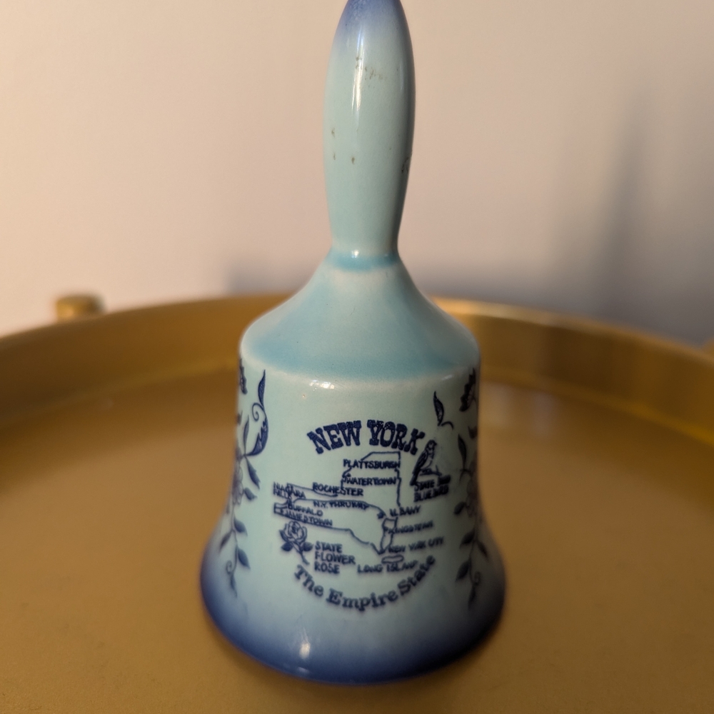 Blue New York Souvenir Bell